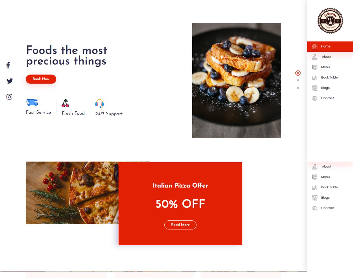 RESTAURANT WEB APP
